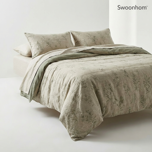 Swoonhom™ MeadowWhisper Botanical Bedding Set